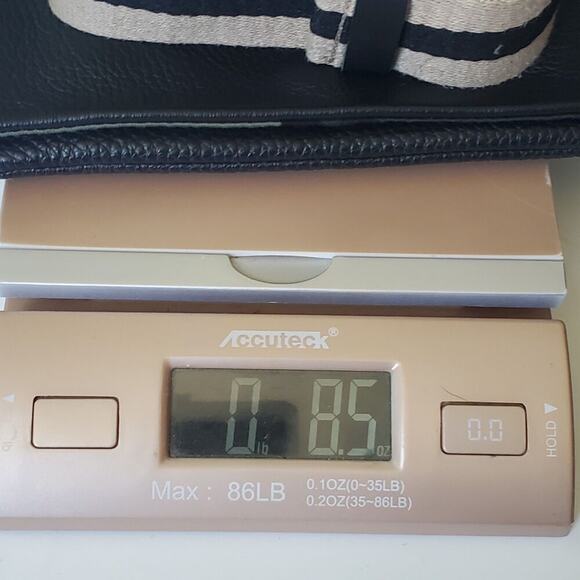 Pauly Jen Pebbled Genuine Leather Belt‎ Bag Clutch Black Convertible Minimalist - Picture 13 of 13